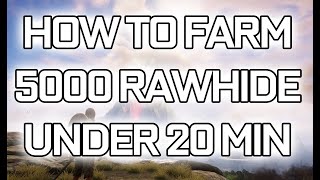 How to farm 5000 Rawhide under 20 min [upl. by Eleanora192]