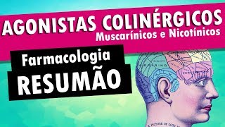 AGONISTAS COLINÉRGICOS  Muscarínicos e Nicotínicos  Farmacologia [upl. by Yentruoc]