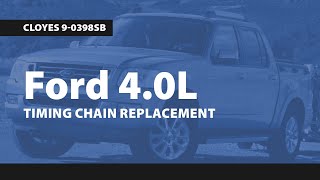 Ford 40L Timing Chain Replacement Cloyes 90398SB [upl. by Adiasteb]