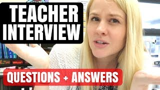 ULTIMATE Teacher Interview Questions And Answers Guide [upl. by Ellord435]