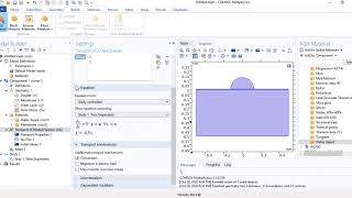 COMSOL Diffusion through a Porous Membrane Tutorial [upl. by Aihtela]