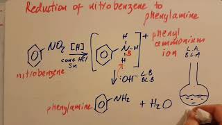 201 Conversion of Nitrobenzene to Phenylamine HL IB Chemistry [upl. by Inaflahk]