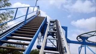 La Ronde Toboggan Nordique  On Ride Front Row POV  August 15 2015 [upl. by Blase]