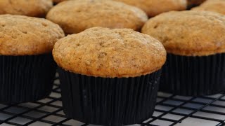 Super Moist Banana Muffin Recipe [upl. by Atinnor587]