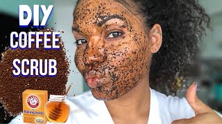 DIY Coffee FACE Scrub  Gorgeous Skin [upl. by Geis378]