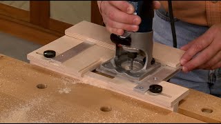 ShopBuilt Adjustable Hinge Mortising Jig [upl. by Aylmer260]