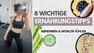 8 Tipps für eine gesunde Ernährung  So gelingt der Einstieg  GET STARTED CHALLENGE  Tina Halder [upl. by Eymaj]