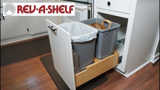 How to Install a RevAShelf Trash amp Recycling Container [upl. by Enegue]