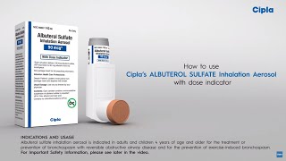 Cipla Albuterol HFA – How To Use Video [upl. by Mixie338]