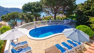 Ferienhaus Lloret de Mar Costa Brava Villa Spanien Boira [upl. by Fronnia]