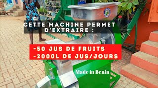 Cette machine permet dextraire 50 différents jus de fruits Bio [upl. by Manthei]