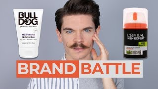 Bulldog Skincare Oil Control Moisturiser vs LOréal Men Expert Pure Power  Brand Battle [upl. by Markland]