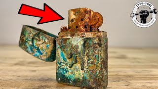 Zippo Lighter Restoration  Marlboro Edition [upl. by Jorgan529]