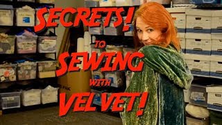 Secrets to Sewing with Velvet Fabric [upl. by Leiram]