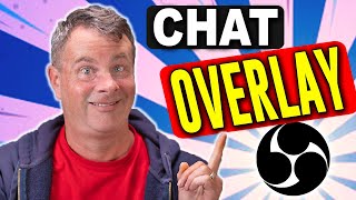 How to Add A Chat Overlay to OBS for your Live Stream [upl. by Ardnayek39]