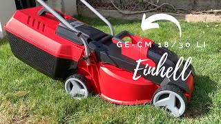 Einhell GECM 1830 Li cordless lawn mower review [upl. by Lavella56]