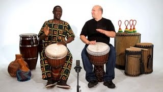 Beginner Djembe Drum Solos  African Drums [upl. by Lange382]