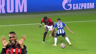 Leao Dribbling defenders just for Fun 🔥 [upl. by Romilda]