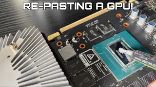 How To REPASTE A Lenovo Legion GPU [upl. by Howund]