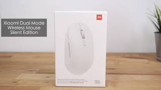 Xiaomi Mi Dual Mode Wireless Mouse Silent Edition Review white version [upl. by Thorstein]