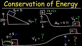 Conservation of Energy Physics Problems [upl. by Ateval199]