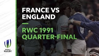 Le Crunch Classic  RWC 1991 Quarterfinal France v England [upl. by Rramal]