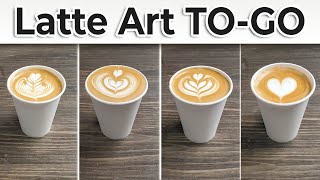 Latte Art Tutorial  ToGo Latte Art [upl. by Milas]