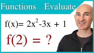 Evaluating Functions Intro to Function Notation [upl. by Oeflein]