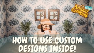 How To Use Custom Designs For Interiors amp Design Ideas  Animal Crossing New Horizons [upl. by Argile]