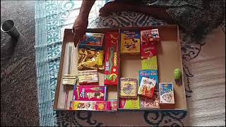 Diwali crackers 25 items gift box [upl. by Bonnette]