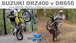 Suzuki DRZ400 v DR650 which would suit you better︱Cross Training Adventure [upl. by Nesahc291]