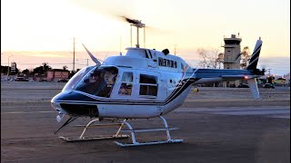 StartUp amp Takeoff Bell 206 JetRanger quotEpic Soundquot Helicopter N870H [upl. by Gabriell79]