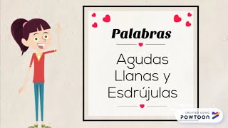 Palabras Agudas Llanas y Esdrújulas [upl. by Foah]