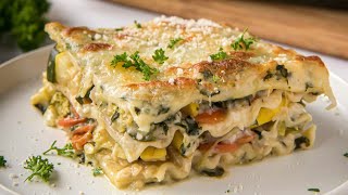 Easy Vegetable Lasagna Recipe [upl. by Kyle]