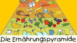 💡 Die Ernährungspyramide  Kinderlieder zum Lernen [upl. by Alrep]