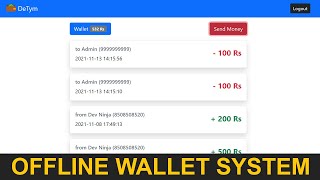 How to Make a Offline Wallet System Using Php amp Mysql [upl. by Adnov]