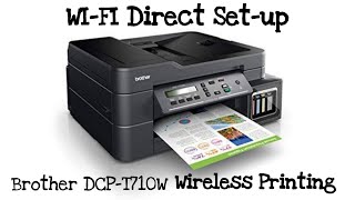 How to use WIFI direct on Brother DCPT710W  Wireless Printing [upl. by Collete]