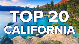 20 BEST PLACES TO VISIT CALIFORNIA [upl. by Einahpit720]