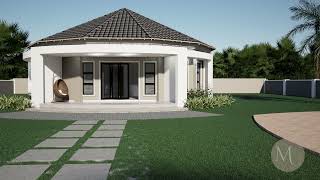 2 Bedroom Rondavel House Plan MYP R003 1S [upl. by Behm]