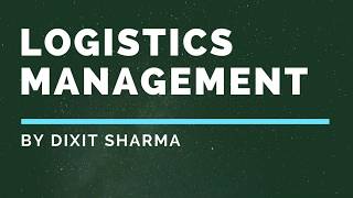 What is Logistics Management in Hindi Difference between Logistics amp Supply Chain Example [upl. by Enaasiali]