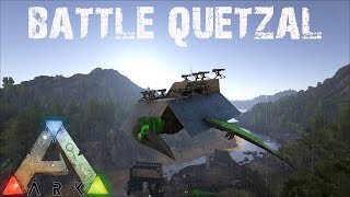 ARK Survival Evolved  Battle Turret Quetzal Tutorial and Testing [upl. by Ancilin]