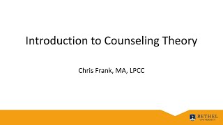 Introduction to Counseling Theory [upl. by Alfonse]