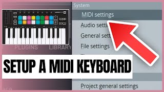 How to Setup a MIDI Keyboard In FL Studio  40 Second Tutorial [upl. by Wash]