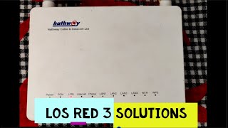 LOS Red Light Blinking on Router 3 Solutions  Any Router [upl. by Bonis]