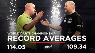 RECORDBREAKING AVERAGES Van Barneveld v Van Gerwen  2017 World Darts Championship [upl. by Besse618]