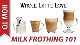 Milk Frothing for Beginners [upl. by Ellmyer]