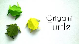 Origami Animals Tutorial Origami Turtle [upl. by Schilt590]