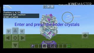 How to make an ender crystal launcher using repeating command block [upl. by Nylissej]