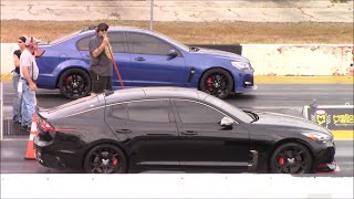 KIA Stinger GT2 AWD vs Chevy SS C7 Z06 Corvette and V8 S2000 14 Mile [upl. by Silva]