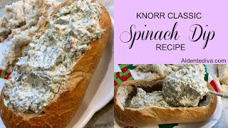 Knorr Classic Spinach Dip Vegetable Secrets Packet Recipe [upl. by Charlean283]